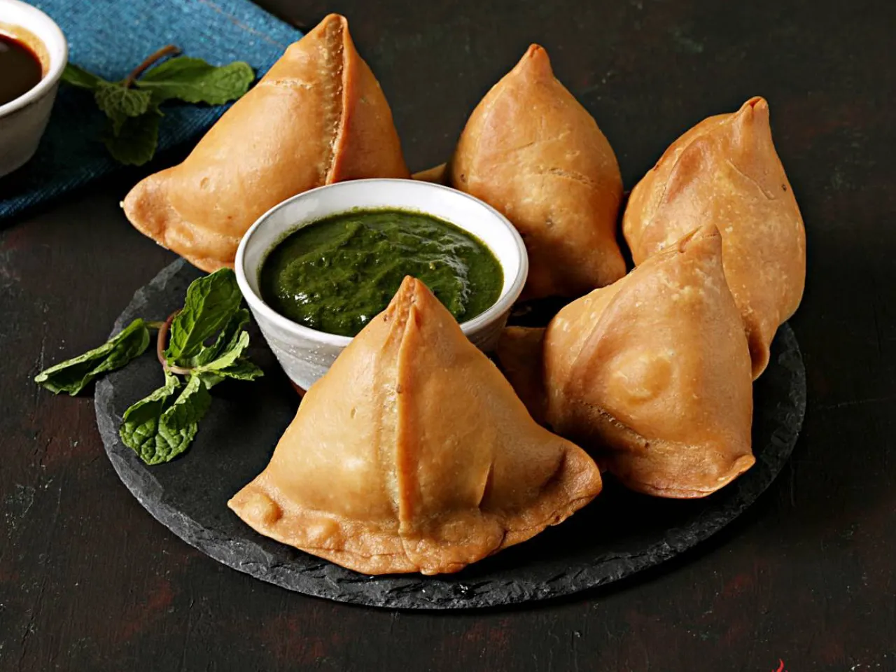 4x Samosas vegetarisch