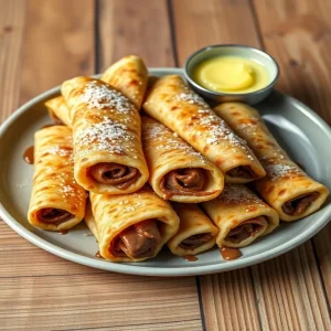 Nutella paratha roll