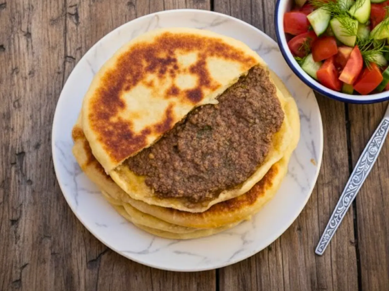 Hackfleisch Naan (Rind)